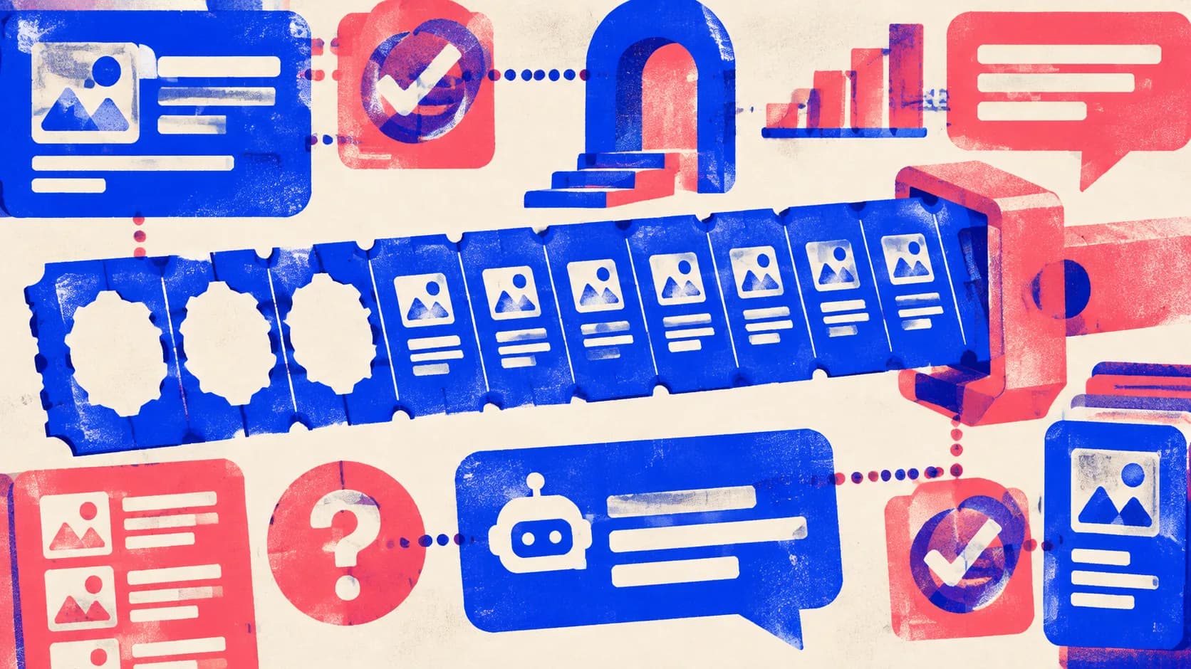 Illustration of a monthly article allowance being punched out slot by slot