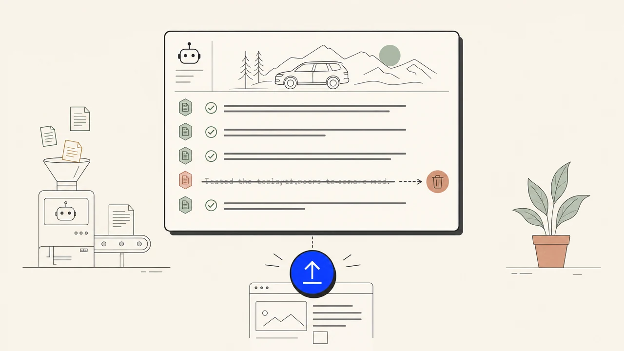 Illustration of a claim with a green-checked citation badge attached.
